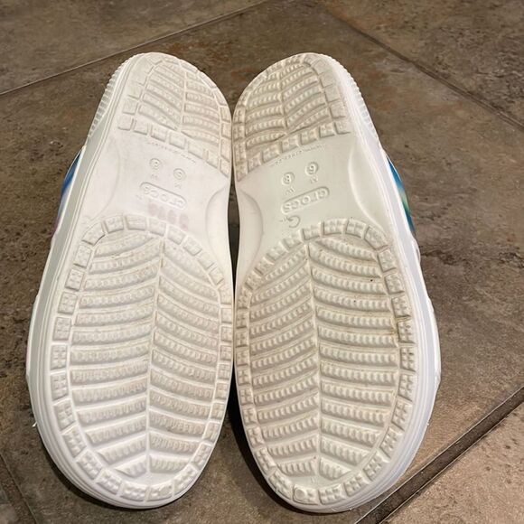 Crocs Classic Two Band Slide Sandal Shoes Unisex Size M6 W8 207771 Comfort - Picture 9 of 12